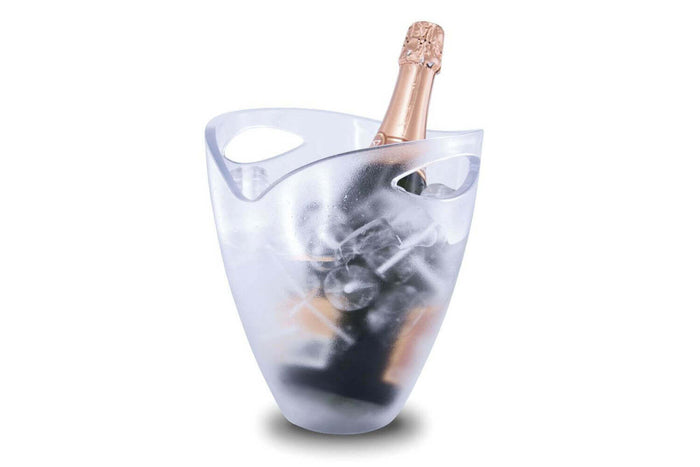 Seau à champagne Pulltex avec poignées - Transparent