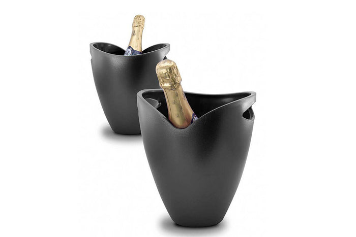 Seau à champagne Pulltex avec poignées - Noir