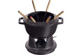 Service à fondue en fonte STAUB 20cm 6 personnes - Noir