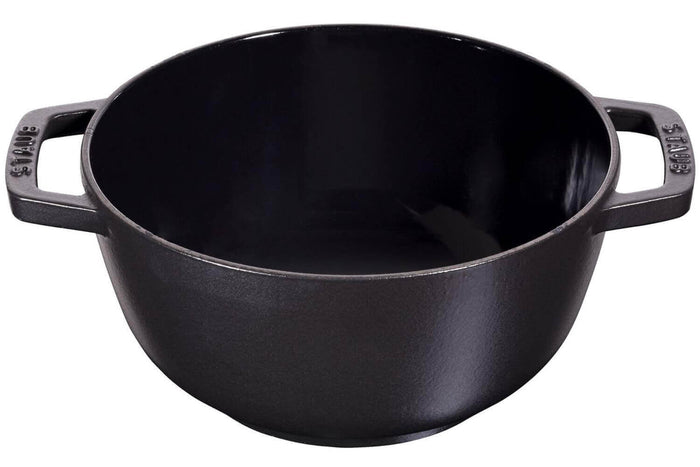 Service à fondue en fonte STAUB 20cm 6 personnes - Noir