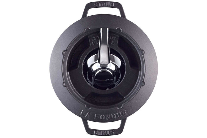 Service à fondue en fonte STAUB 20cm 6 personnes - Noir