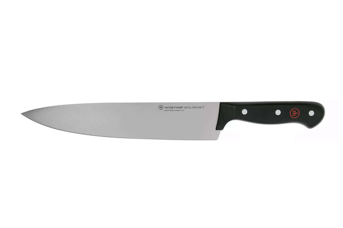 Serviette de chef Wüsthof Gourmet 5 pièces : 4 couteaux + 1 fusil à aiguiser