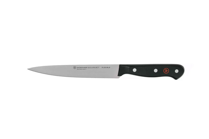 Serviette de chef Wüsthof Gourmet 5 pièces : 4 couteaux + 1 fusil à aiguiser