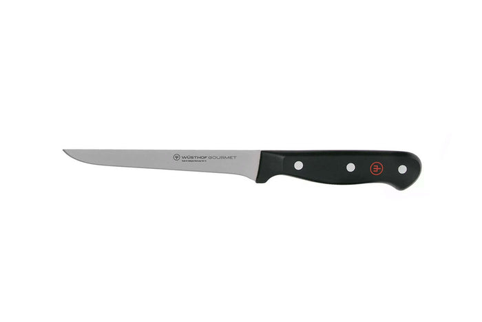 Serviette de chef Wüsthof Gourmet 5 pièces : 4 couteaux + 1 fusil à aiguiser