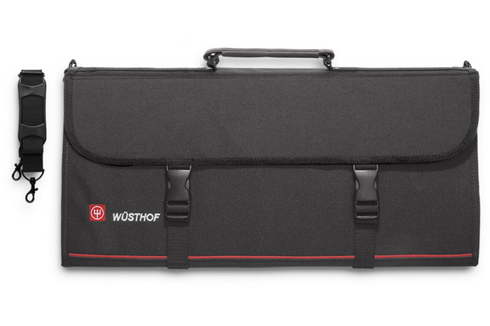 Serviette pour couteaux de cuisine avec sangles vide 18 emplacements Wüsthof