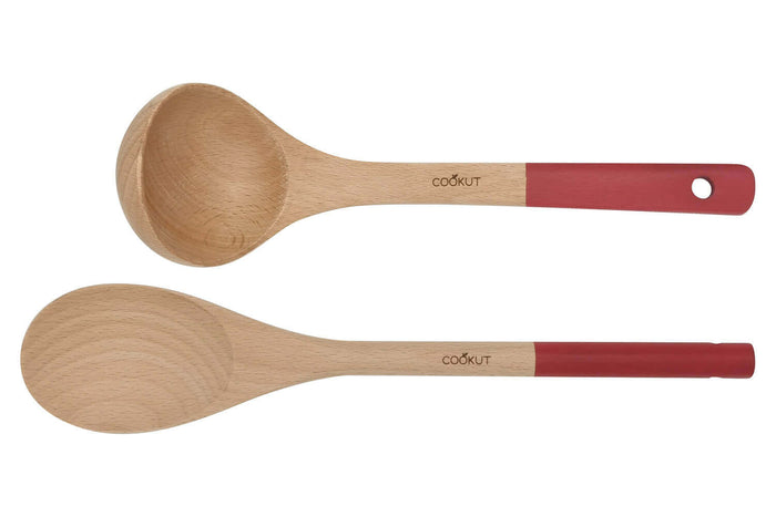Set cuillère et louche Cookut en bois - Passion