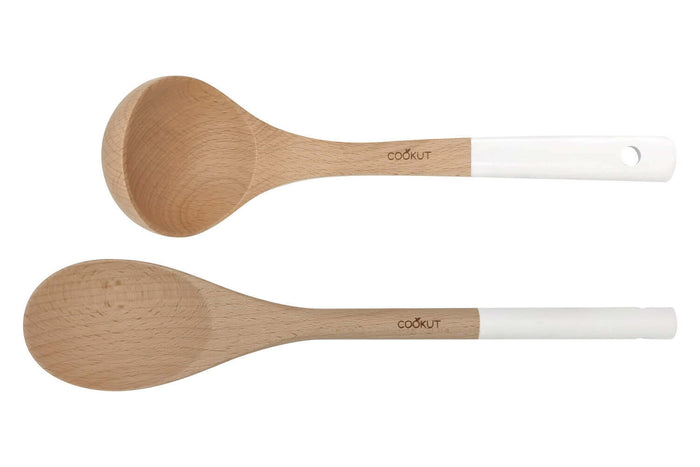 Set cuillère et louche Cookut en bois - Polaire