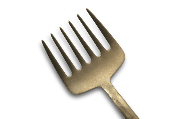 Set de 12 fourchettes râteau Culter Kodai 11,3cm - Vintage Gold