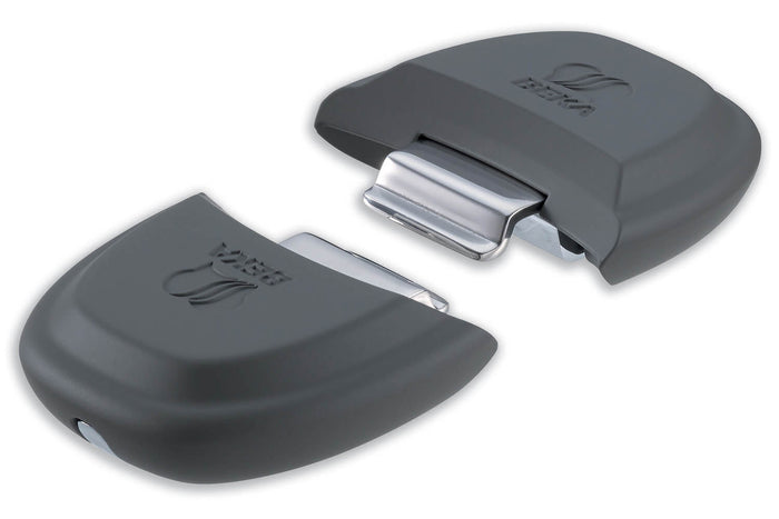 Set de 2 anses amovibles Beka Select grises en acier inoxydable et bakélite