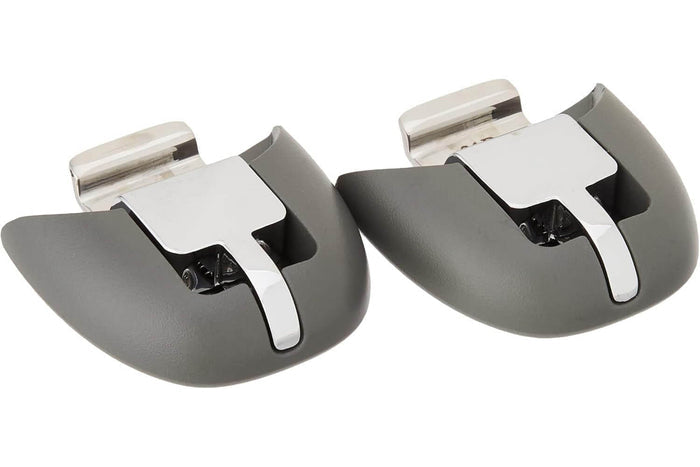 Set de 2 anses amovibles Beka Select grises en acier inoxydable et bakélite