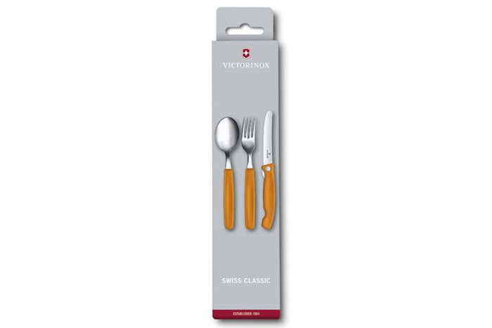 Set de 3 couverts Victorinox Swiss Classic pliant - Orange