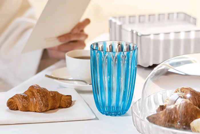 Set de 4 verres Guzzini Dolcevita en polymère biosourcé - Turquoise