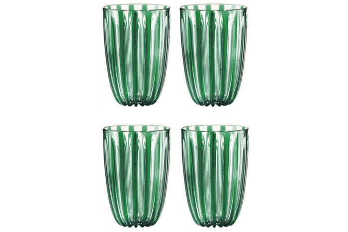 Set de 4 verres Guzzini Dolcevita en polymère biosourcé - Emeraude