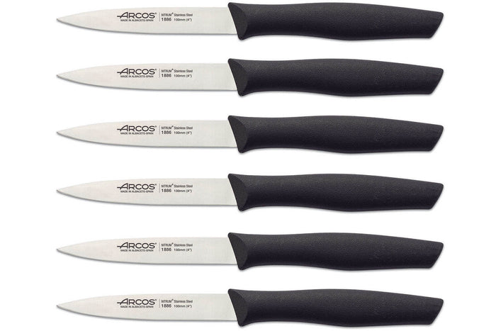 Set de 6 couteaux d'office lame 10cm Nova Arcos