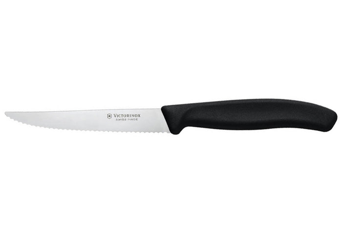 Set de 6 Couteaux steak lame 11cm Victorinox manche noir