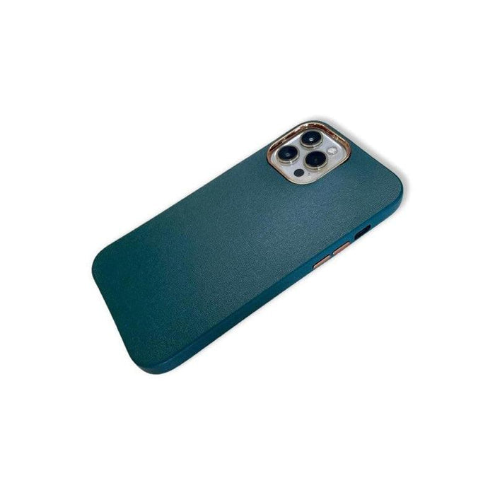 Shockproof Camera Lens Plated Case for iPhone 12 Pro Max-Bottle Green