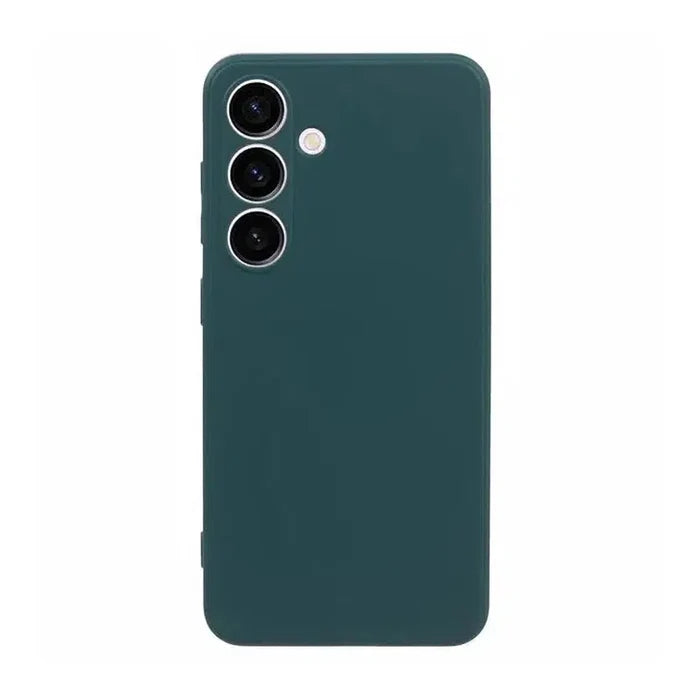Silicone Cushion Case for Samsung Galaxy S24 Plus - Green