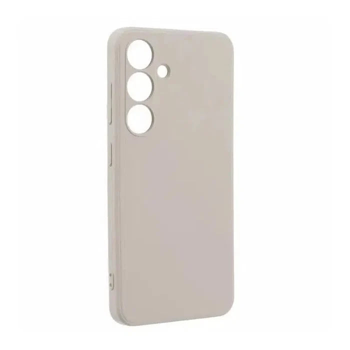 Silicone Cushion Case for Samsung Galaxy S24 Ultra - Cream