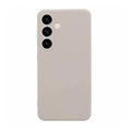 Silicone Cushion Case for Samsung Galaxy S24 Ultra - Cream