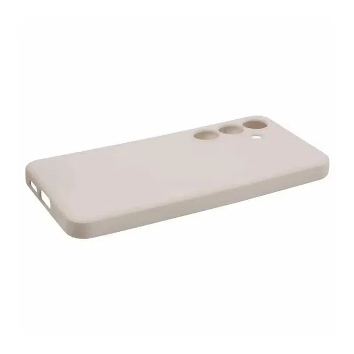 Silicone Cushion Case for Samsung Galaxy S24 Ultra - Cream
