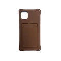 Silicone TPU Card Slot Case Brown - For iPhone 12