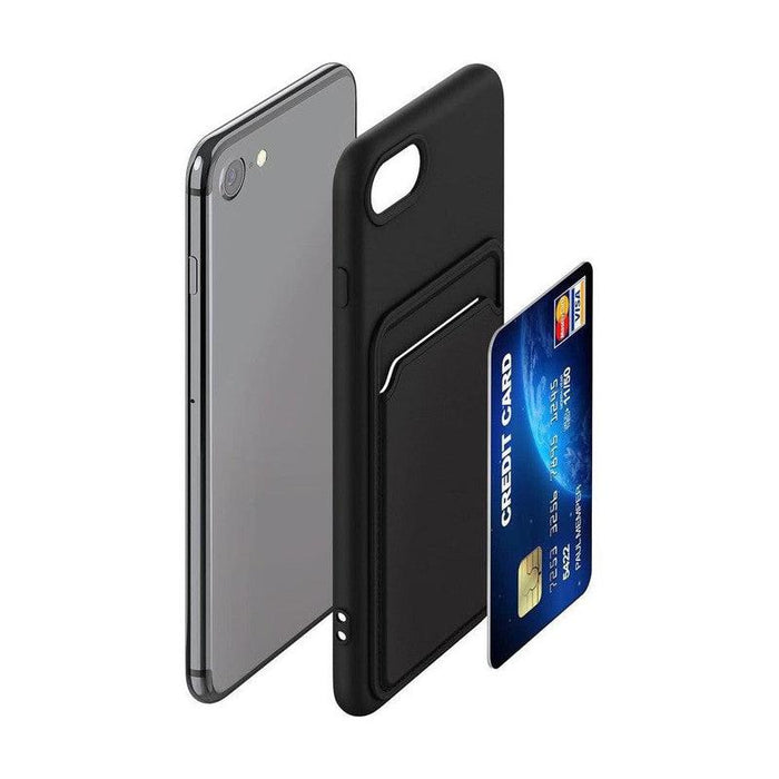 Silicone TPU Card Slot Case Brown - For iPhone 12