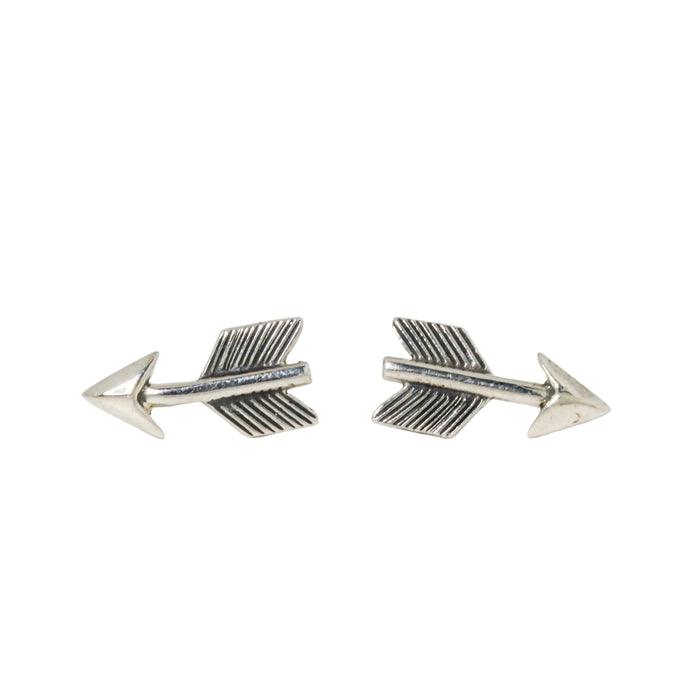 Silver Arrow Stud Earrings-Southwest