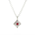 Silver Nights Ruby Charm Necklace-Adel Chefridi
