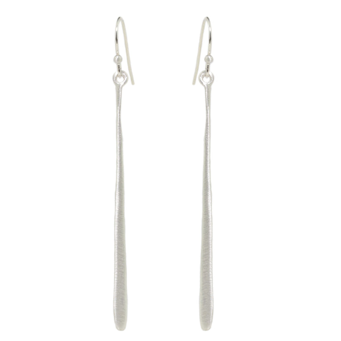 Silver Stick Earrings-Philippa Roberts