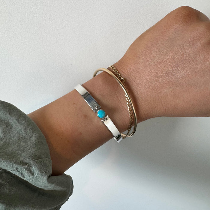 Single Turquoise Cuff Bracelet-Southwest
