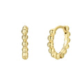 Small Ball Huggie Hoop Earrings-JaxKelly