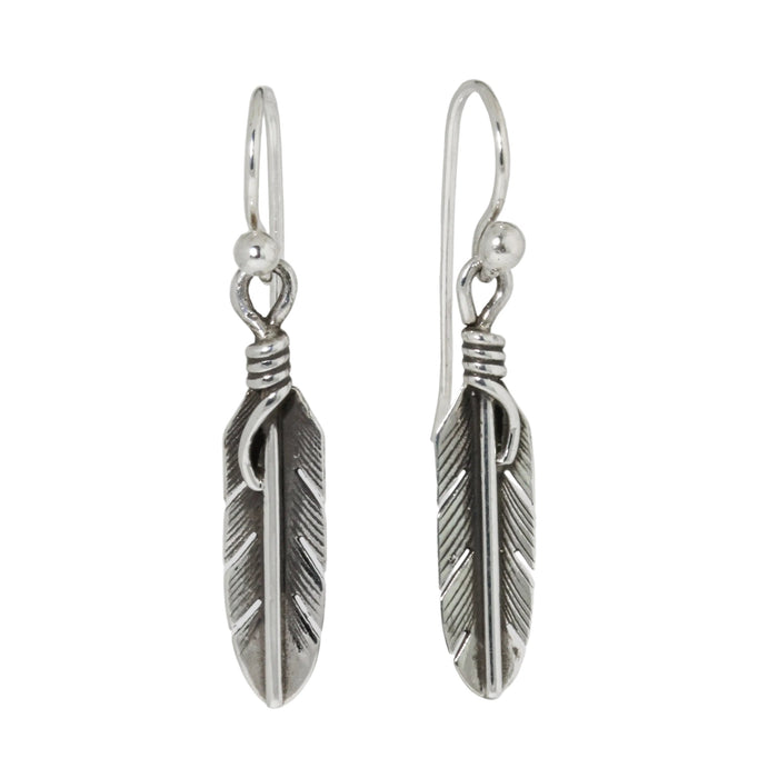 Mini Feather Earrings by Lena Platero-Southwest