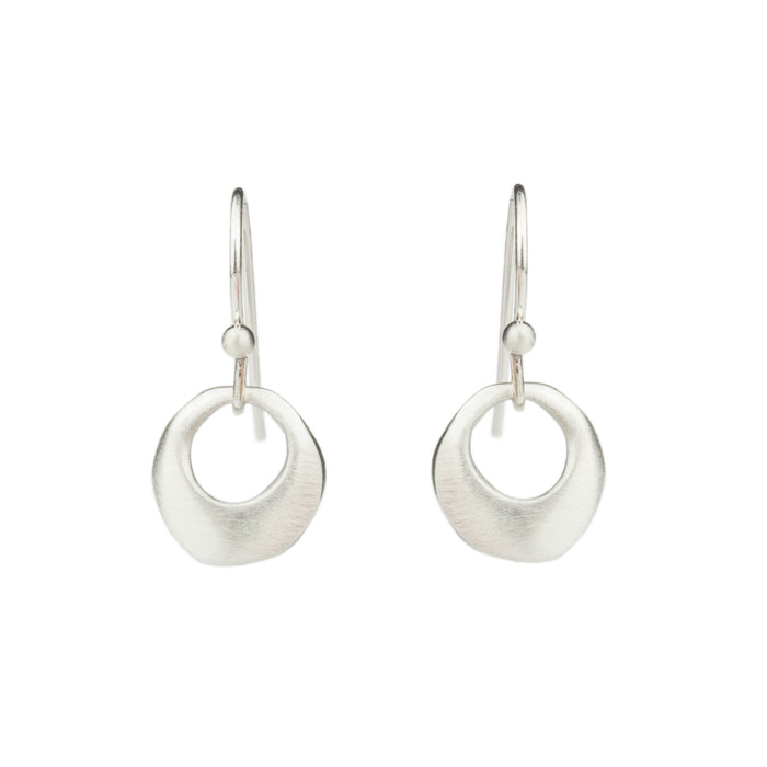 Small Open Circle Earrings-Philippa Roberts