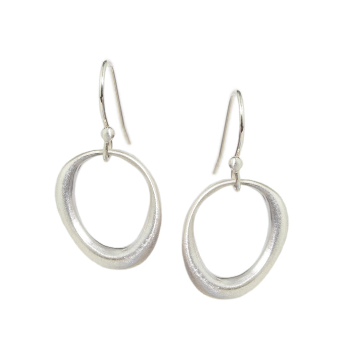 Small Organic Circle Earrings-Philippa Roberts