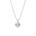 Small Silver Lights Diamond Necklace-Adel Chefridi