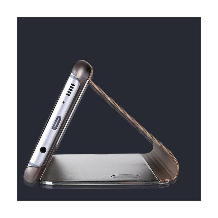 Smart Mirror Flipping Mobile Phone Case for Samsung Galaxy S20 - Gold