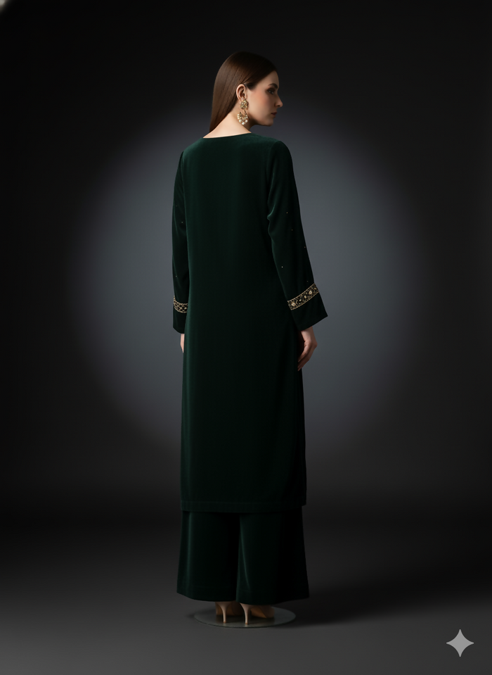 SOBIA SALMAN-VELVET GREEN-01