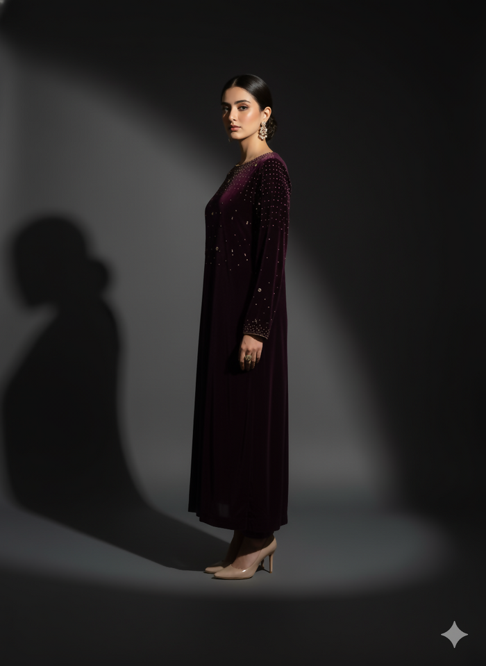 SOBIA SALMAN-VELVET PLUM-01
