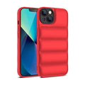 Soft Puffer Jacket Style Mobile Phone Case for iPhone 11 - Red