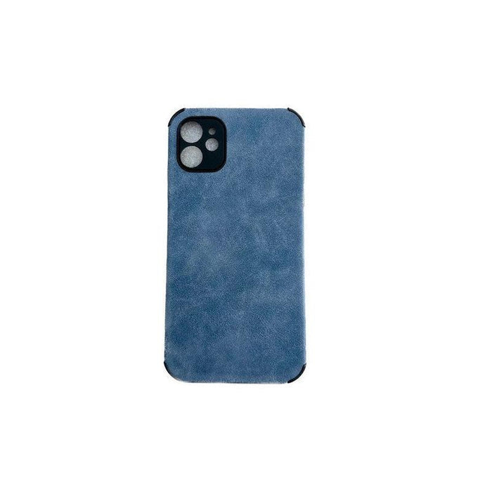 Soft TPU Suede Phone Case Blue - For iPhone 11