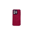 Soft TPU Suede Phone Case Cherry - For iPhone 14 Pro Max