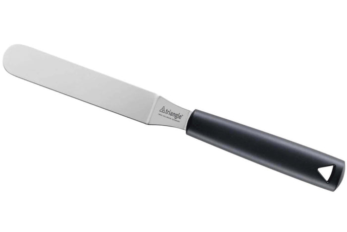 Spatule de pâtissier coudée Triangle professionnelle manche en green grip - 12 cm