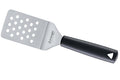 Spatule professionnelle Triangle flexible coudée perforée manche en green grip - 10 cm