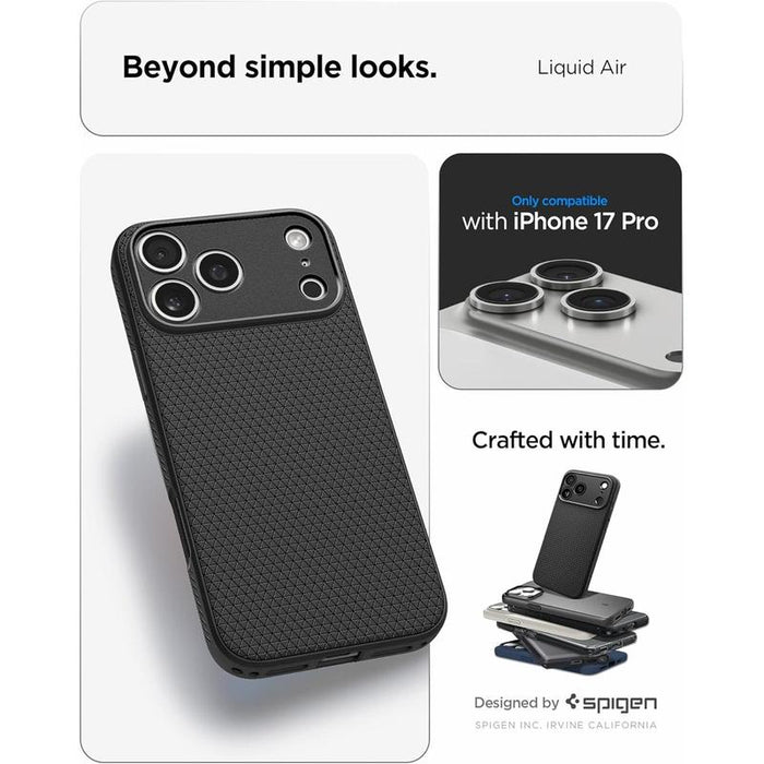 Spigen Liquid Air Case for Apple iPhone 17 Pro Max Black - Brand New