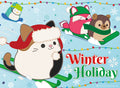 Squishmallow Winter Holiday 100 Piece Puzzle