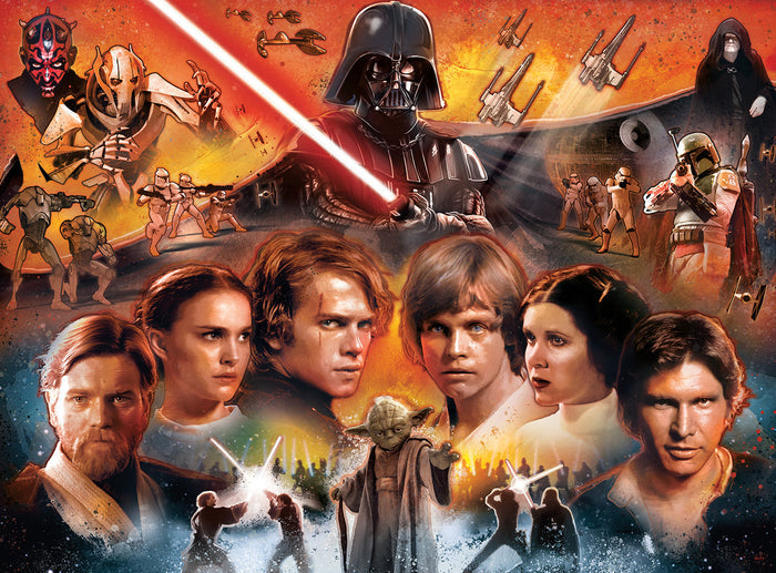 Star Wars - Balance and Redemption 1000 Piece Puzzle - Silver Select: Giftable Box With Silver Foil Accents
