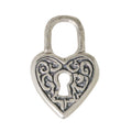 Sterling Heart Lock Charm-Erica Molinari