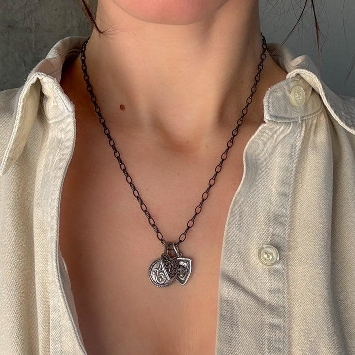 Sterling Heart Lock Charm-Erica Molinari