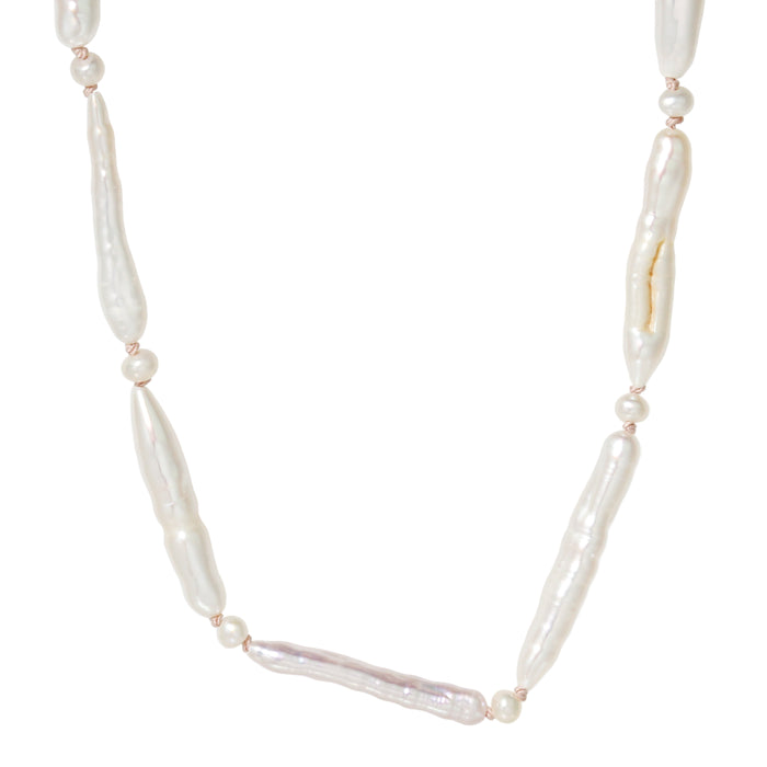 Stick Pearl Necklace-Southwest
