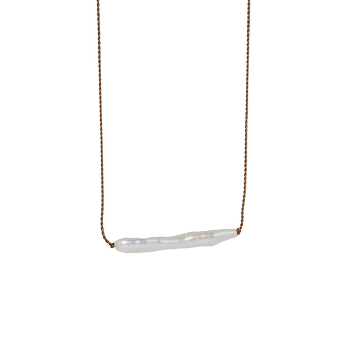 Stick Pearl Necklace-Margaret Solow